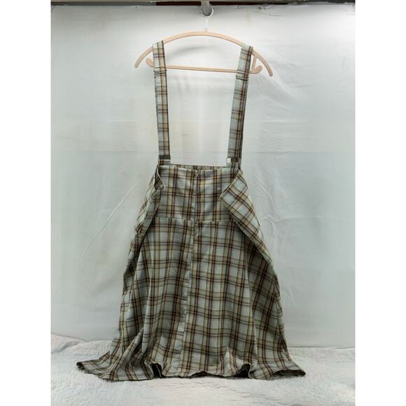 SHEIN Plaid Jumper - Women's 2X - Adjustable Straps, Cute Buttons - Picture 3 of 10